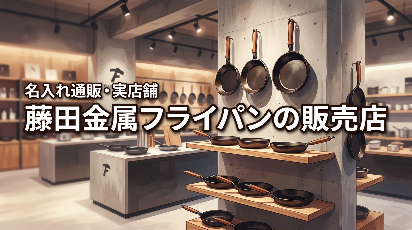 藤田金属のフライパン販売店を調査！名入れ可能な通販や実物を確認できる店舗はここ