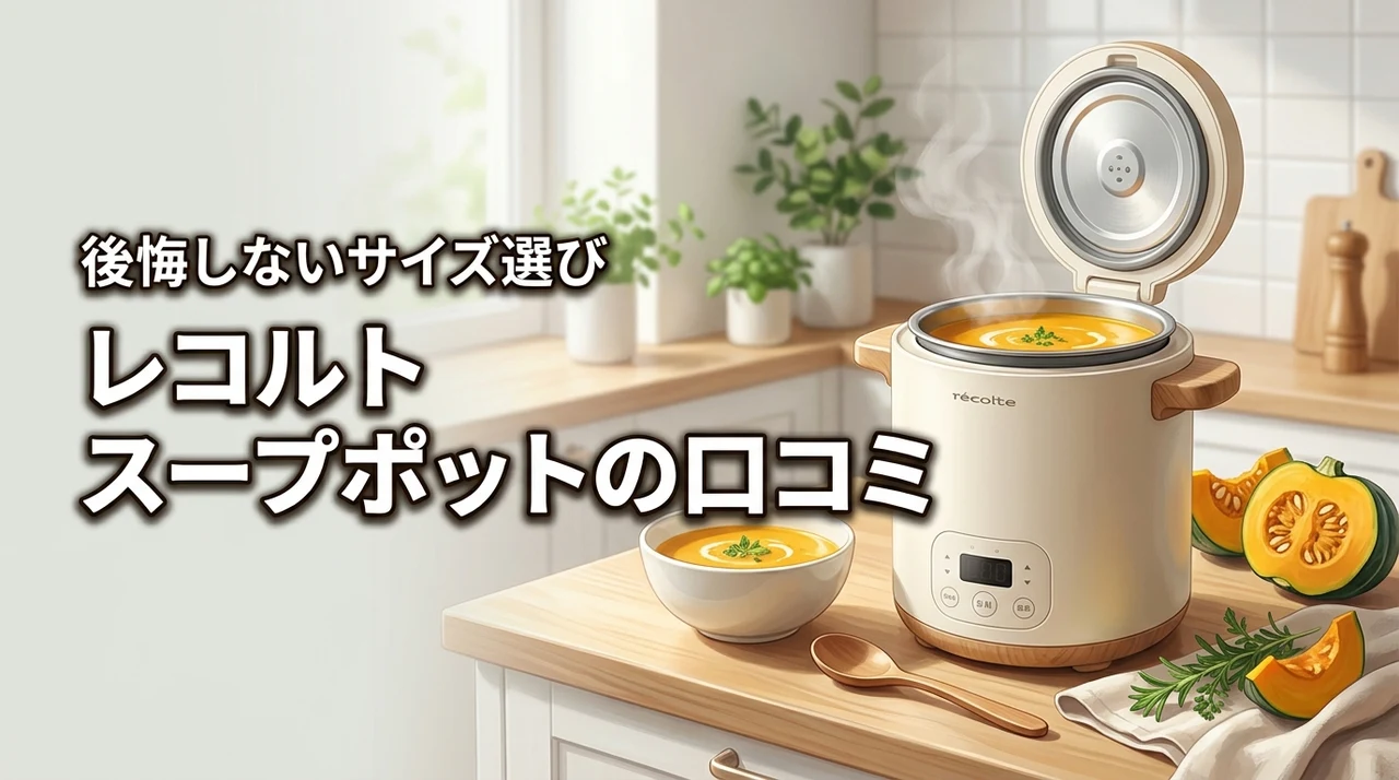 レコルトのスープポットの口コミは本当？後悔しないための選び方やサイズ感を調査